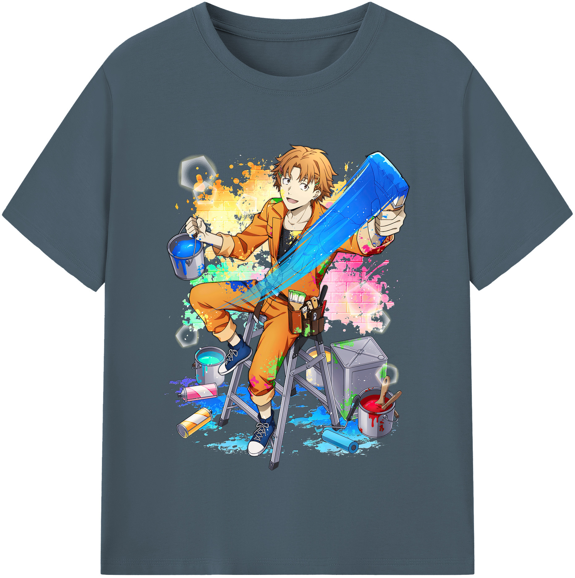 （画像用） 文豪ストレイドッグス Bungo Stray Dogs 綿100％半袖Tシャツ（フロントプリント）